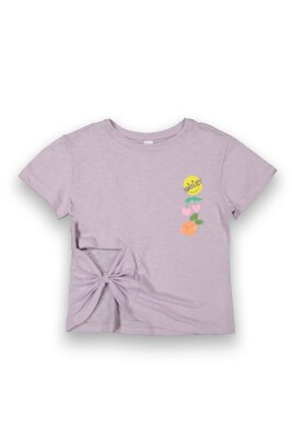 Toptan Kız Çocuk Baskılı Tişört 6-9Y Tuffy 1099-9108 - 1