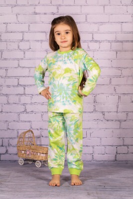 Toptan Kız Çocuk Batik Desen Pijama Takımı 3-14Y Zeyland 1070-232Z1PJM329 - Zeyland