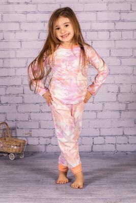 Toptan Kız Çocuk Batik Desen Pijama Takımı 3-14Y Zeyland 1070-232Z1PJM341 - Zeyland