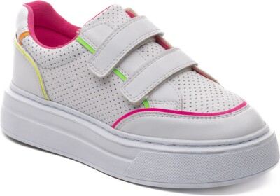Toptan Kız Çocuk Beyaz Ayakkabı 31-35EU Minican 1060-Z-F-362 - 1