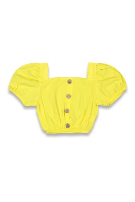 Toptan Kız Çocuk Bluz 6-14Y Panino 1077-22030 Sarı