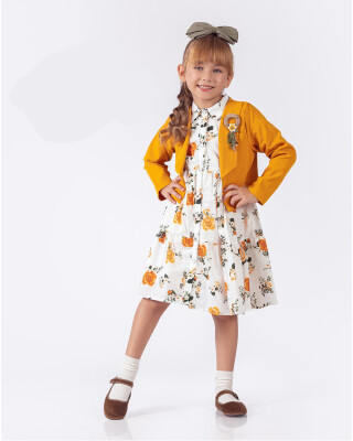 Toptan Kız Çocuk Ceket ve Elbise Takımı 9-12Y Elayza Elayza 2023-2204X - Elayza