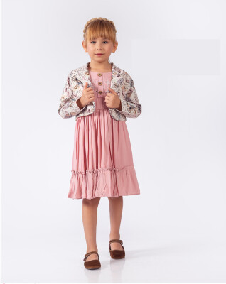 Toptan Kız Çocuk Ceketli Elbise 5-8Y Elayza 2023-2342 - Elayza (1)