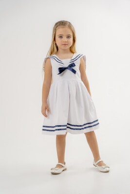 Toptan Kız Çocuk Denizci Elbisesi 2-5Y Eray Kids 1044-13274 - Eray Kids