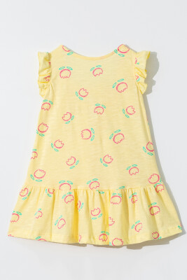 Toptan Kız Çocuk Desenli Elbise 2-5Y Tuffy 1099-1252 - Tuffy (1)