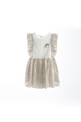 Toptan Kız Çocuk Desenli Elbise 2-8Y Wogi 1030-WG-2512 - 1