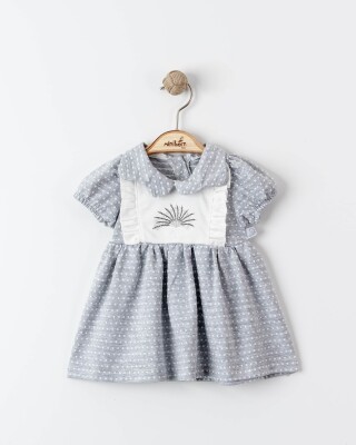 Toptan Kız Çocuk Elbise 0-12M Miniborn 2019-3446 - Miniborn (1)