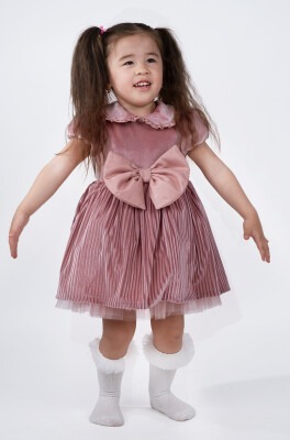 Toptan Kız Çocuk Elbise 1-5Y Serkon Baby&Kids 1084-M0546 - Serkon Baby&Kids