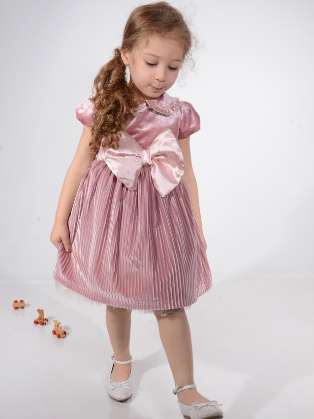 Toptan Kız Çocuk Elbise 1-5Y Serkon Baby&Kids 1084-M0546 - 3