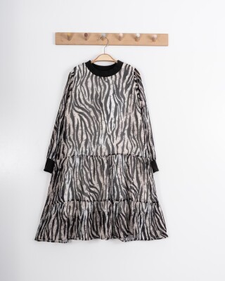 Toptan Kız Çocuk Elbise 11-14Y Moda Mira 1080-7119 - 1
