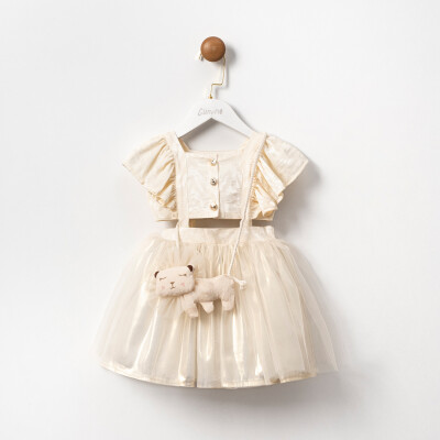 Toptan Kız Çocuk Elbise 2-5Y Cumino 1014-CMN3501 - Cumino
