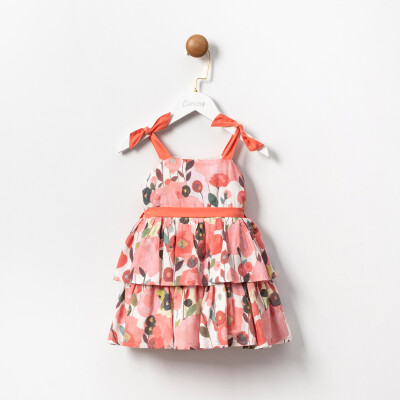 Toptan Kız Çocuk Elbise 2-5Y Cumino 1014-CMN3524 - Cumino (1)