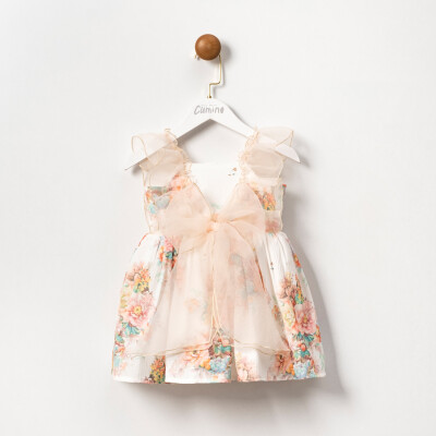 Toptan Kız Çocuk Elbise 2-5Y Cumino 1014-CMN3602 - Cumino