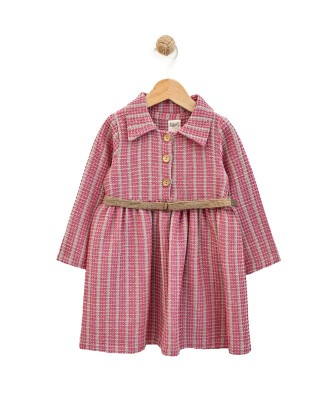 Toptan Kız Çocuk Elbise 2-5Y Lilax 1049-6157 - 2