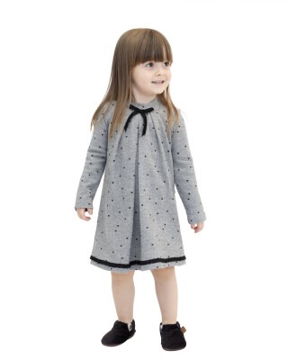 Toptan Kız Çocuk Elbise 2-5Y Lilax 1049-6177 - Lilax