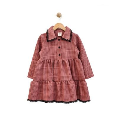 Toptan Kız Çocuk Elbise 2-5Y Lilax 1049-6225 - 4