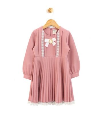 Toptan Kız Çocuk Elbise 2-5Y Lilax 1049-6237 - Lilax