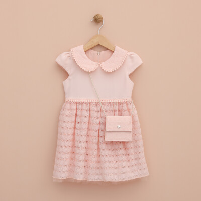 Toptan Kız Çocuk Elbise 2-5Y Lilax 1049-6328 - Lilax (1)