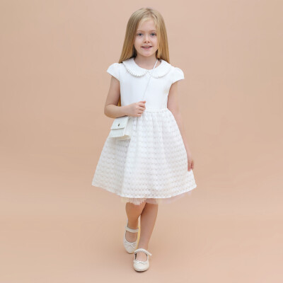Toptan Kız Çocuk Elbise 2-5Y Lilax 1049-6328 - Lilax