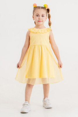 Toptan Kız Çocuk Elbise 2-5Y Tuffy 1099-1027 - 2
