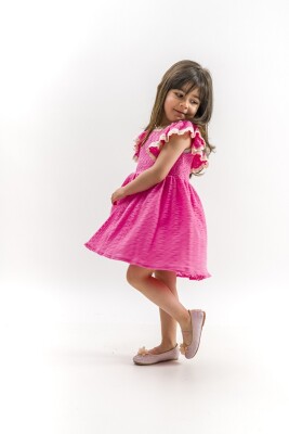 Toptan Kız Çocuk Elbise 2-5Y Wecan 1022-23131 - 2