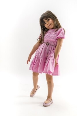 Toptan Kız Çocuk Elbise 2-5Y Wecan 1022-23327 - 2