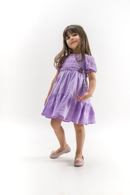 Toptan Kız Çocuk Elbise 2-5Y Wecan 1022-23327 - 3