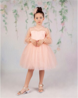 Toptan Kız Çocuk Elbise 2-5Y Wizzy 2038-3322 - Wizzy (1)