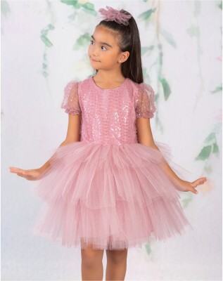 Toptan Kız Çocuk Elbise 2-5Y Wizzy 2038-3463 - Wizzy (1)