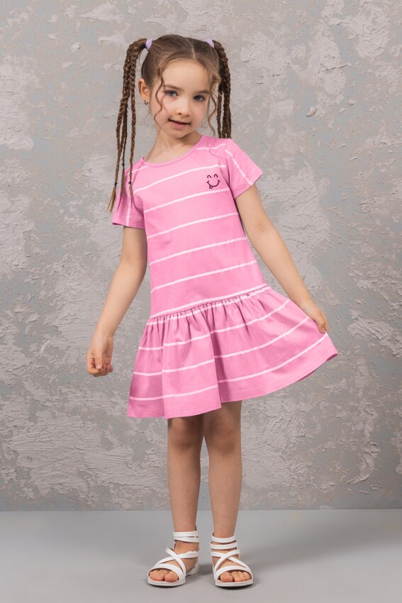 Toptan Kız Çocuk Elbise 3-7Y DMB Boys&Girls 1081-0246 - 3