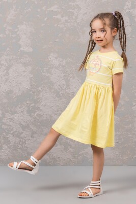 Toptan Kız Çocuk Elbise 3-8Y Boys&Girls 1081-0242 - 1