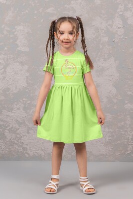 Toptan Kız Çocuk Elbise 3-8Y Boys&Girls 1081-0242 - 2