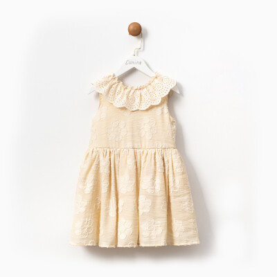 Toptan Kız Çocuk Elbise 5-8Y Cumino 1014-CMN3504 - Cumino