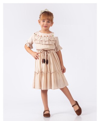 Toptan Kız Çocuk Elbise 5-8Y Elayza 2023-2236 - Elayza (1)