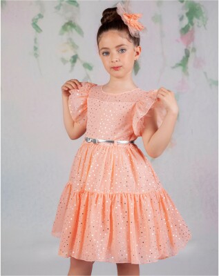 Toptan Kız Çocuk Elbise 6-9Y Wizzy 2038-3399 - 2