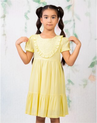 Toptan Kız Çocuk Elbise 6-9Y Wizzy 2038-3480 - 2