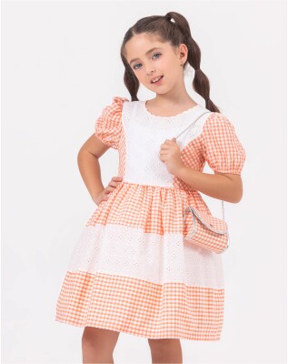 Toptan Kız Çocuk Elbise Ve Çanta Takım 2-5Y Wizzy 2038-3470 - Wizzy