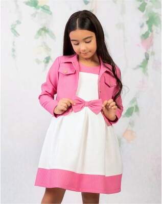 Toptan Kız Çocuk Elbise Ve Ceket Takım 2-5Y Wizzy 2038-3465 - Wizzy (1)