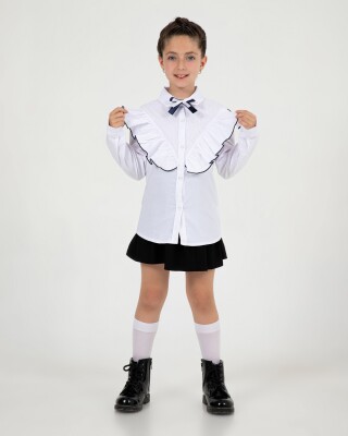Toptan Kız Çocuk Formal Gömlek 11-14Y Büşra Bebe 1016-24210 - Büşra Bebe