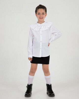 Toptan Kız Çocuk Formal Gömlek 11-14Y Büşra Bebe 1016-24218 - Büşra Bebe