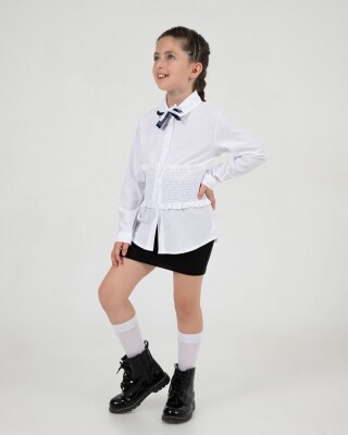 Toptan Kız Çocuk Formal Gömlek 7-10Y Büşra Bebe 1016-24204 - Büşra Bebe