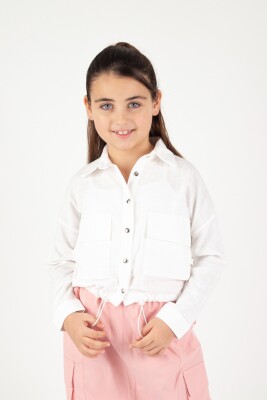 Toptan Kız Çocuk Gömlek 12-15Y Pafim 2041-Y24-4005 - 2