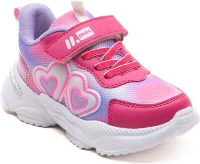 Toptan Kız Çocuk Kalpli Spor Ayakkabı 26-30EU Minican 1060-PMX-P-1841 - 1