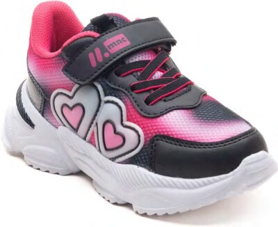 Toptan Kız Çocuk Kalpli Spor Ayakkabı 26-30EU Minican 1060-PMX-P-1841 - Minican (1)