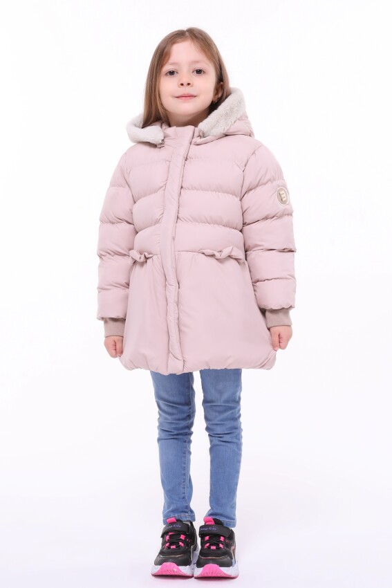 Toptan Kız Çocuk Mont 2-8Y Benitto Kids 2007-51284 - 1