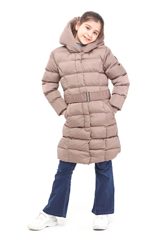 Toptan Kız Çocuk Mont 6-14Y Benitto Kids 2007-51270 - 3