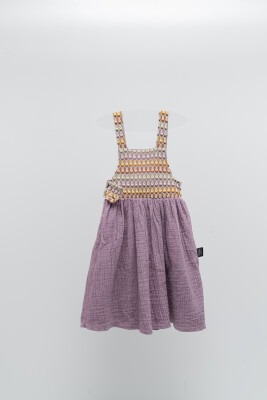 Toptan Kız Çocuk Müslin Elbise 2-5Y Moi Noi 1058-MN80142 - Moi Noi (1)