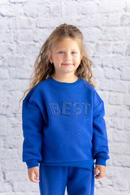 Toptan Kız Çocuk Nakış Detaylı Sweatshirt 1-12Y Zeyland 1070-252Z4KEP62 - Zeyland