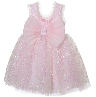 Toptan Kız Çocuk Pullu Elbise 1-5Y Serkon Baby&Kids 1084-M0401 - Serkon Baby&Kids