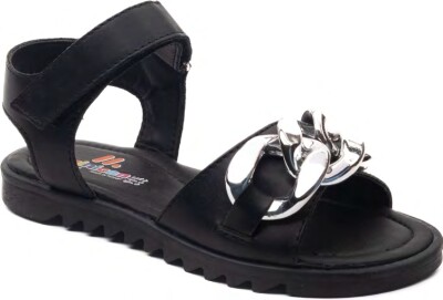 Toptan Kız Çocuk Sandalet 31-35EU Sandalet Minican 1060-Z-F-083 Siyah